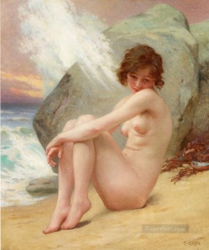 Guillaume Seignac Painting - Venus marine nude Guillaume Seignac